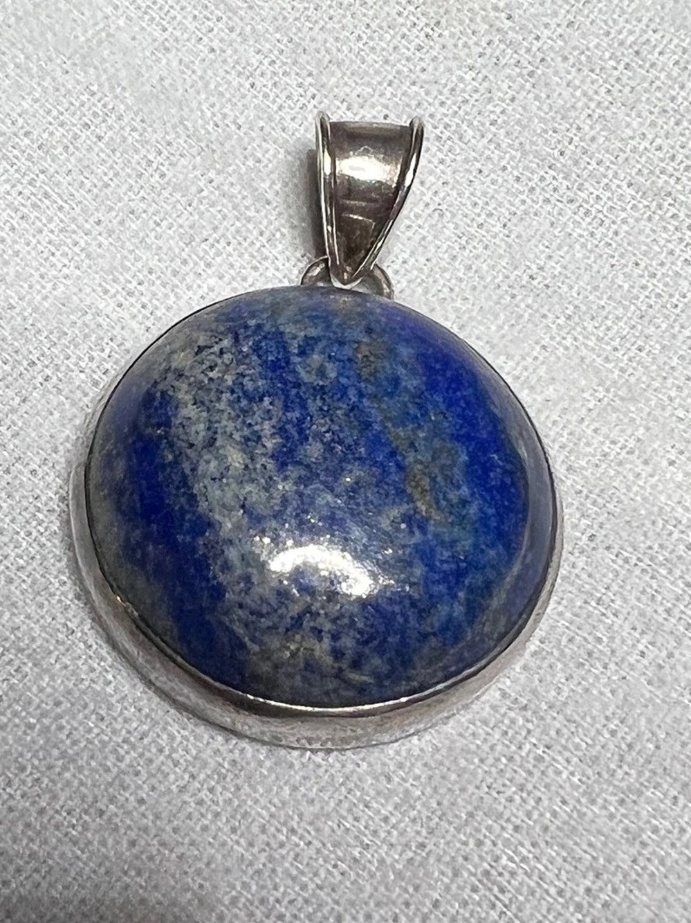 Blue & Gray Stone Pendant Necklace